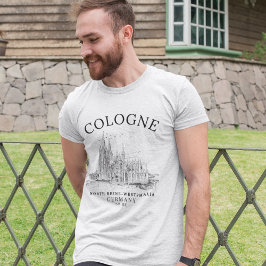 Camiseta Cologne Cathedral Germany Vintage Landscape