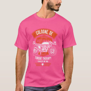 Camiseta Cologne DE Deutschland Alemania Motocicleta Retro