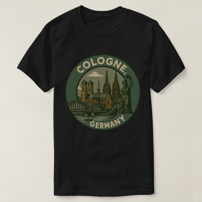 Camiseta Cologne Germany City Art (Diseño del anverso)