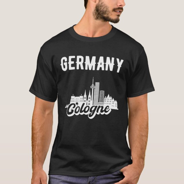 Camiseta Cologne Germany Skyline (Anverso)
