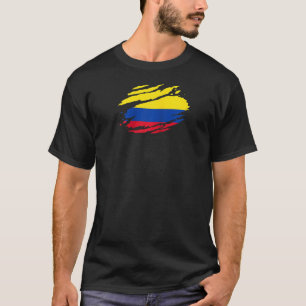 Camiseta Colom colombiano con bandera colombiana