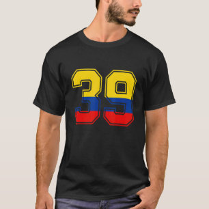 Camiseta Colombia: 39 años, número 39, Col