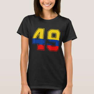 Camiseta Colombia: 49 años, número 49, Col