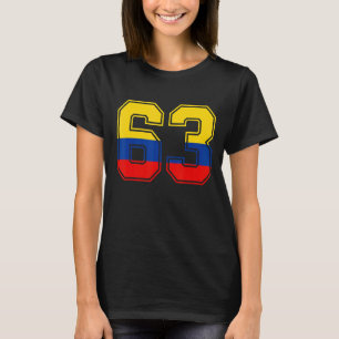 Camiseta Colombia: 63 años, número 63, Col