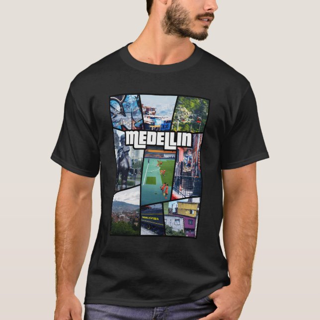 Camiseta Colombia Antioquia Ciudad Medellín Tee Sudamérica (Anverso)