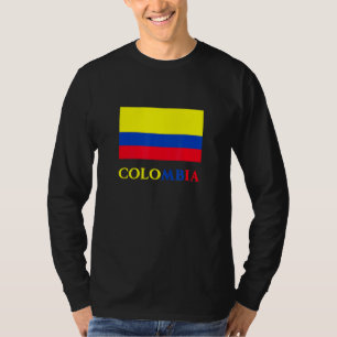 Camiseta Colombia Bandera Bandera Colombiana País Colombian