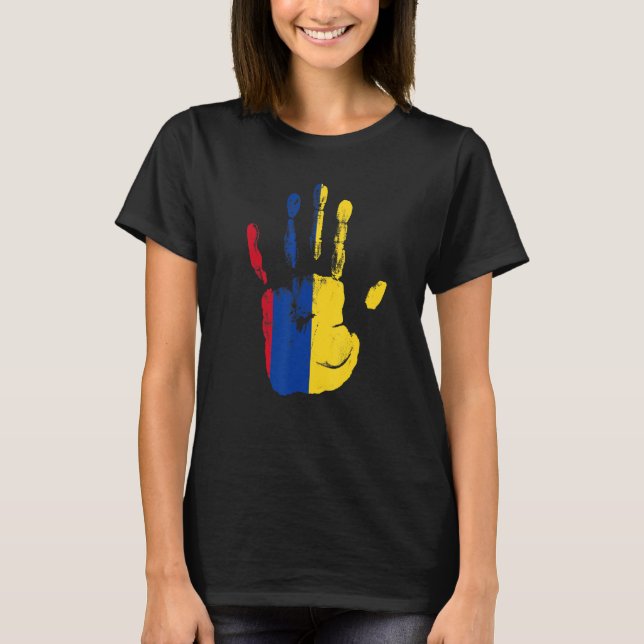 Camiseta Colombia Bandera Colombiana Hombres Mujeres Niños (Anverso)