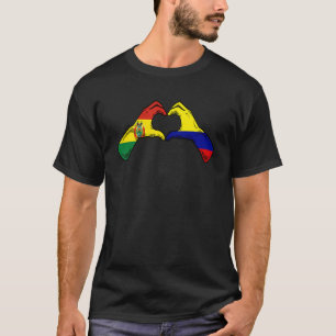Camiseta Colombia Bandera de Bolivia Corazón Boliviano