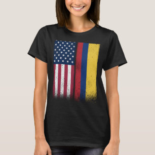 Camiseta Colombia: Banderas colombianas norteamericanas org