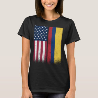 Camiseta Colombia: Banderas colombianas norteamericanas org