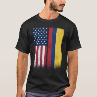 Camiseta Colombia: Banderas colombianas norteamericanas org