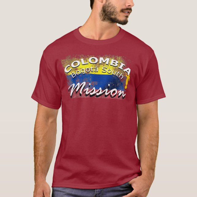 Camiseta Colombia Bogota Sur Mormon LDS: Regalo de misión (Anverso)