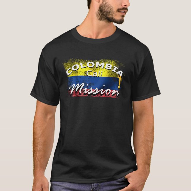 Camiseta Colombia Cali Mormon LDS Mission Missionary (Anverso)