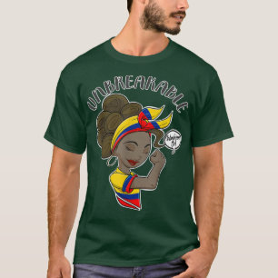 Camiseta Colombia: Chica inquebrantable en la herencia colo