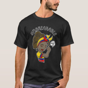 Camiseta Colombia: Chica inquebrantable en la herencia colo