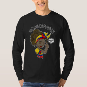 Camiseta Colombia: Chica inquebrantable en la herencia colo