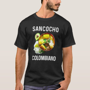 Camiseta Colombia Comida Comida Comida Coincide con el sanc