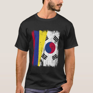 Camiseta Colombia Corea del Sur Media Bandera Colombiana Co
