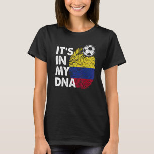 Camiseta Colombia En Mi Dna, Equipo Colombiano De Bandera E