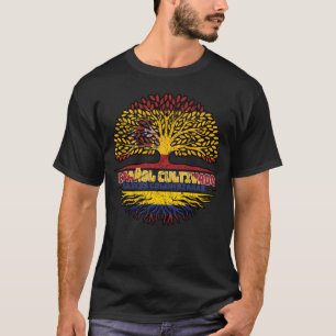 Camiseta Colombia España Colombia Bandera de árboles españo