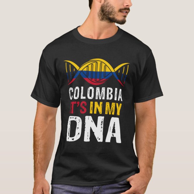 Camiseta Colombia Está En Mi Adn Orgulloso Colombia F (Anverso)
