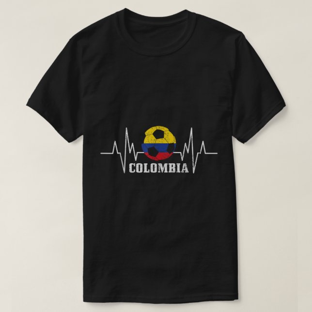 Camiseta Colombia: Fanático de la bandera colombiana (Diseño del anverso)
