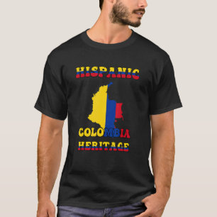 Camiseta Colombia Flag Hispanic Heritage Month Colombian Pr