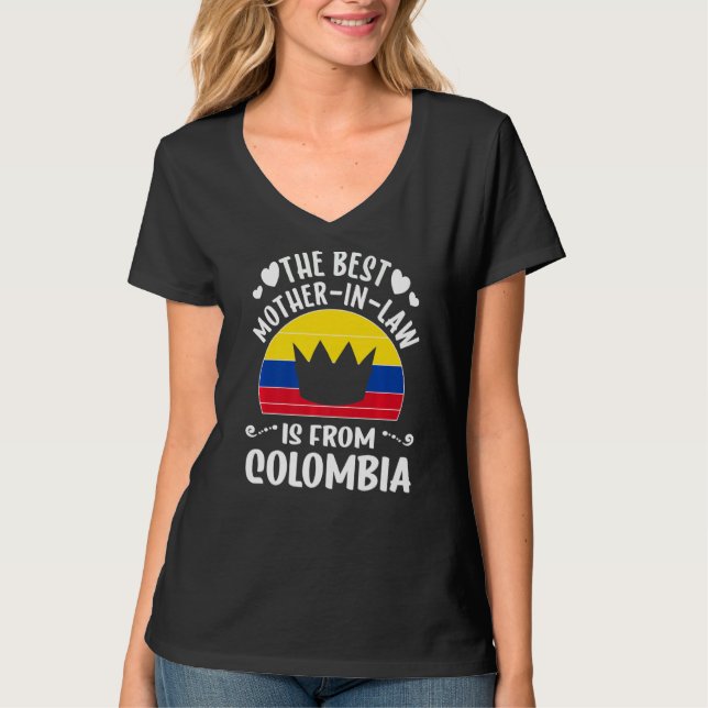 Camiseta Colombia: La mejor madre en derecho es la madre co (Anverso)