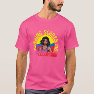 Camiseta Colombia: La mujer hispánica se enorgullece de ser