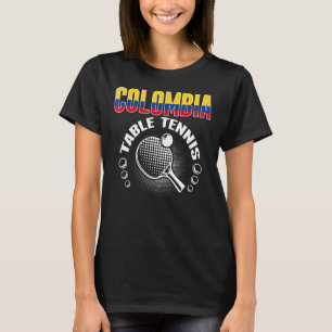 Camiseta Colombia: Mesa de ping pong apoya a Ping Pong colo
