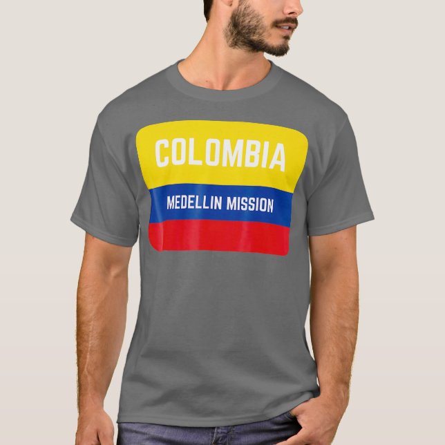 Camiseta Colombia Misión Mormón de Medellín LDS (Anverso)