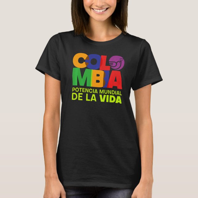 Camiseta Colombia Mundial De La Vida (Anverso)