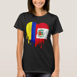 Camiseta Colombia Perú: Ciudadano del corazón con bandera c