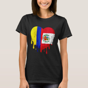 Camiseta Colombia Perú: Ciudadano del corazón con bandera c