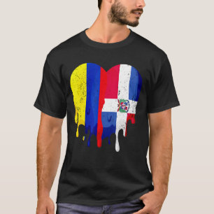 Camiseta Colombia República Dominicana Bandera Patria Ciuda