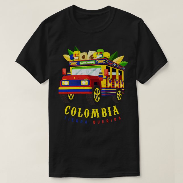 Camiseta Colombia: Tierra querida Chiva Colombiana (Diseño del anverso)
