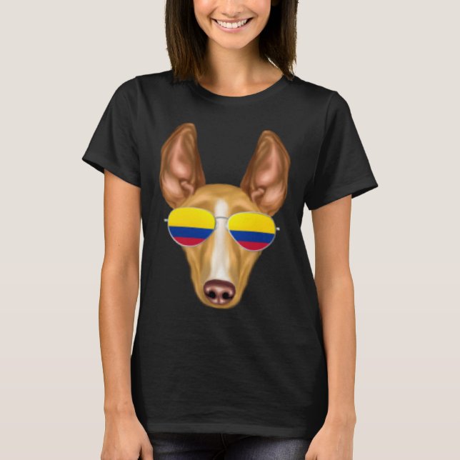 Camiseta Colombian Flag Cirnechi dellu2019Etna Dog Colombia (Anverso)
