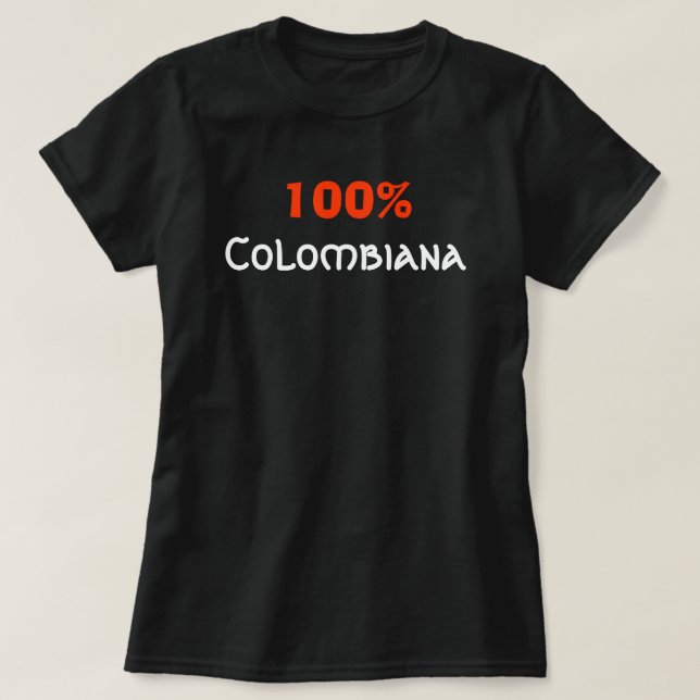 Camiseta Colombiana 100% (Diseño del anverso)