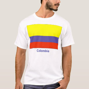 Camiseta colombiana de la bandera