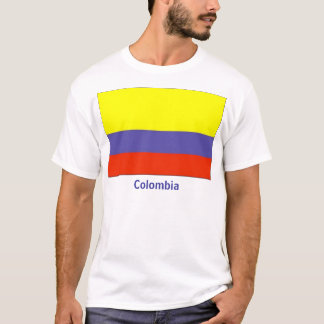 Camiseta colombiana de la bandera