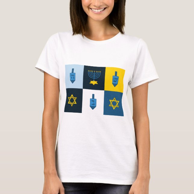 Camiseta colombo hebreo hanukkah (Anverso)