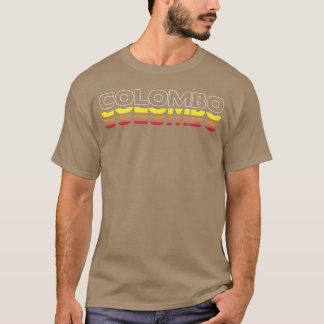 Camiseta Colombo Nombre Divertido Vintage Atardecer Colombo