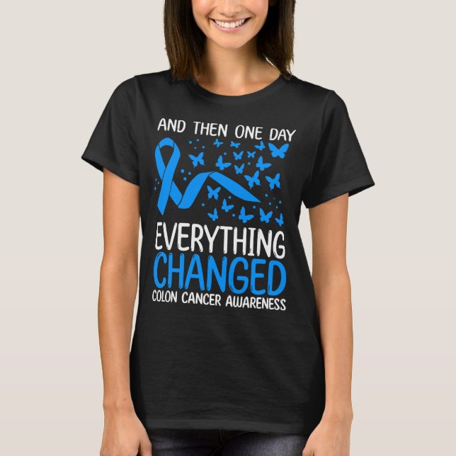 Camiseta Colon Cancer Warrior Ribbon Colon Cancer Awareness (Anverso)