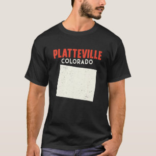 Camiseta Colón de viajes Platteville Colorado USA State Ame
