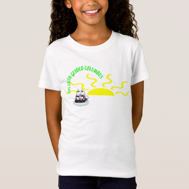 Camiseta Colón guiado por la fe - (Anverso)