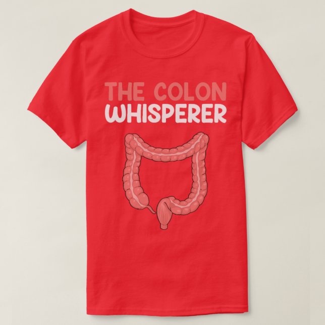 Camiseta Colon Whisperer Endoscopia Gastroenterología 1 (Diseño del anverso)
