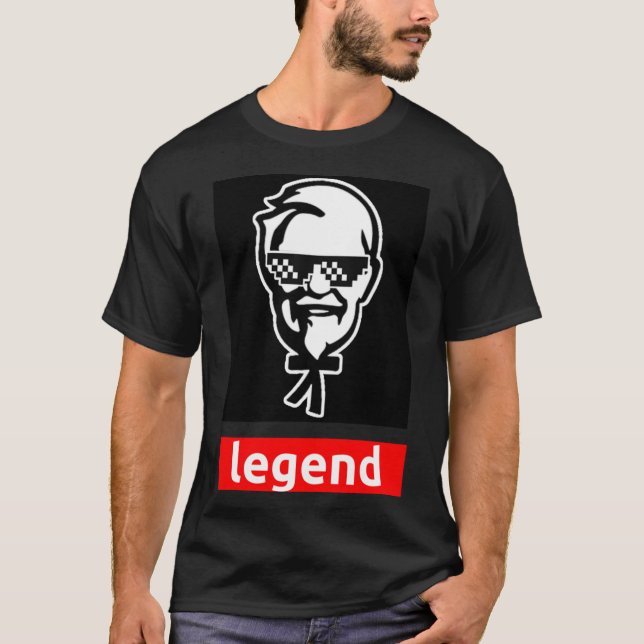 Camiseta Colonel Sanders - Famosa leyenda de la figura clás (Anverso)