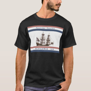 Camiseta colonia de Plymouth de 10 mayflower