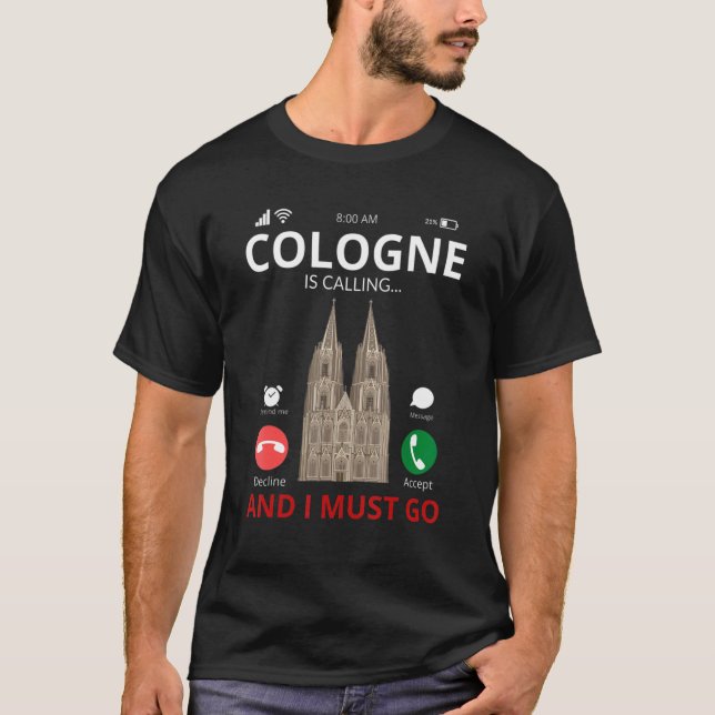 Camiseta Colonia está llamando a recuerdo de Alemania (Anverso)
