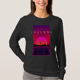Camiseta Colonia Skyline 80's 90s Vaporwave Retro estético
